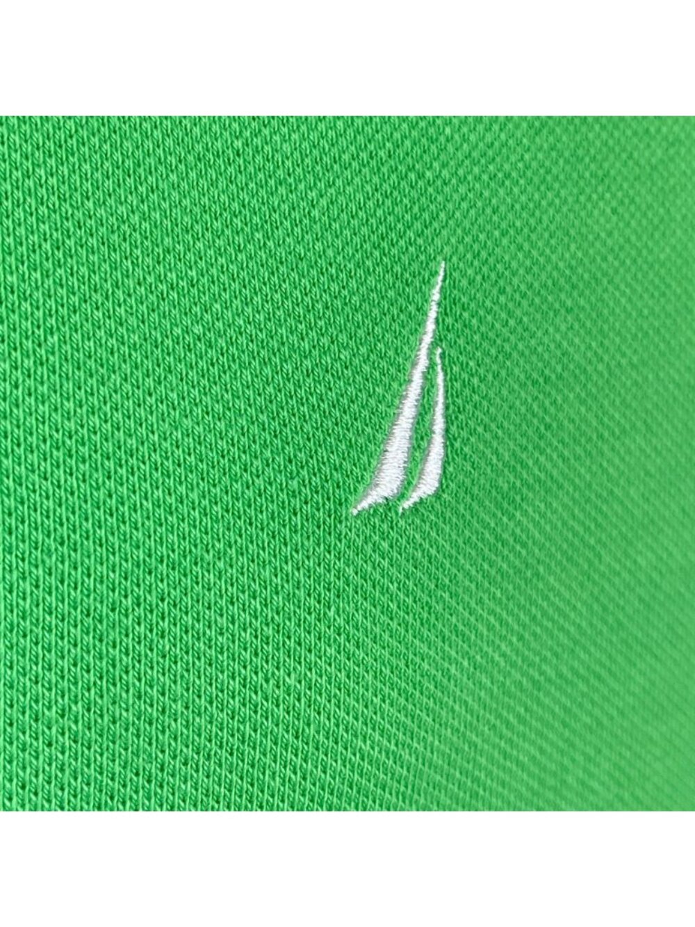 Nautica Top Womens XXL Lime Green Polo Preppy Sporty Golf Short Sleeve Vacation - Picture 4 of 11